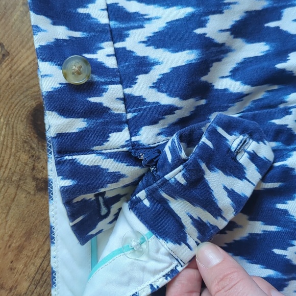 J.Crew Blue Chevron Stretch Shorts - Picture 8 of 8